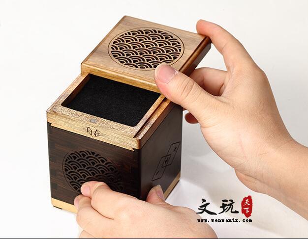 中国风红木浪花音响 蓝牙传输低音无线 台式便携可随身带木质音箱-3