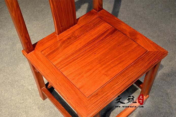 刺猬紫檀实木餐桌椅组合非洲花梨木新中式红木餐台桌-7