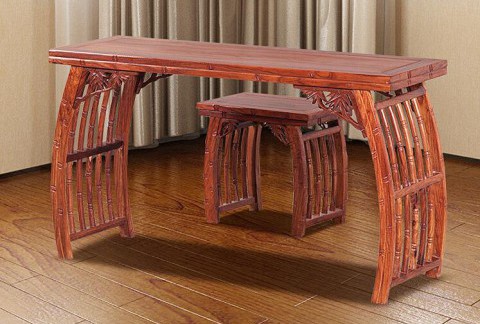 中式仿古红木家具 非洲黄花梨学生写字台 古琴桌 古筝台