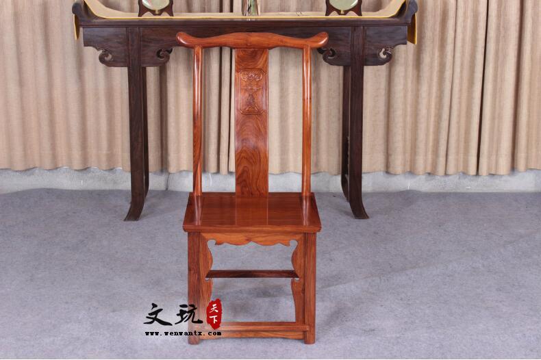 古典中式实木棋台桌 刺猬紫檀木下棋桌椅组合-4