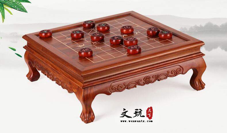 红木工艺品红酸枝中国象棋套装 实木质棋盘棋子成人家用大号-1