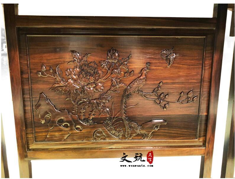 全实木茶桌椅组合简约中式古典家具茶台东非酸枝材质-5