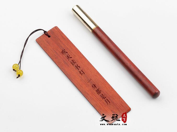 红木质古典中国风书签套装金属古风流苏礼物定制刻字 创意签字笔-4